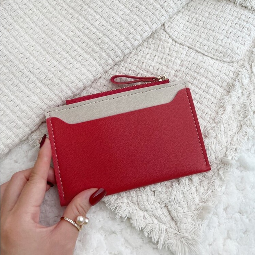 ⚠️Clearance❤️New Two Tone Cardholder Red Wallet